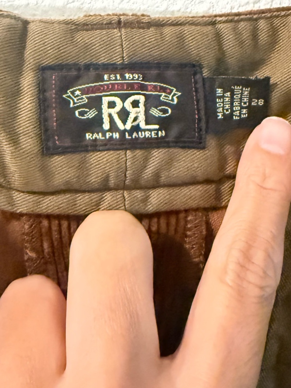 Ralph Lauren Brown high waist Corduroy Pants size 28 - Picture 12 of 13